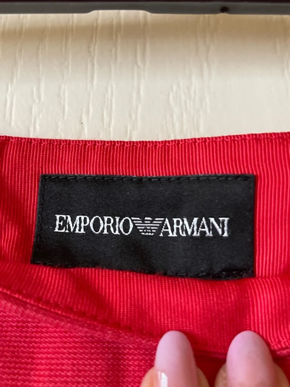 Emporio Armani Red Tailored Trousers NWT Size 6 (EU 38) Chic Slim Fit - Coral - Picture 2 of 5